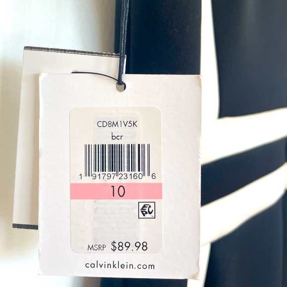 Calvin Klein neoprene dress size 10 NWT - Picture 3 of 4